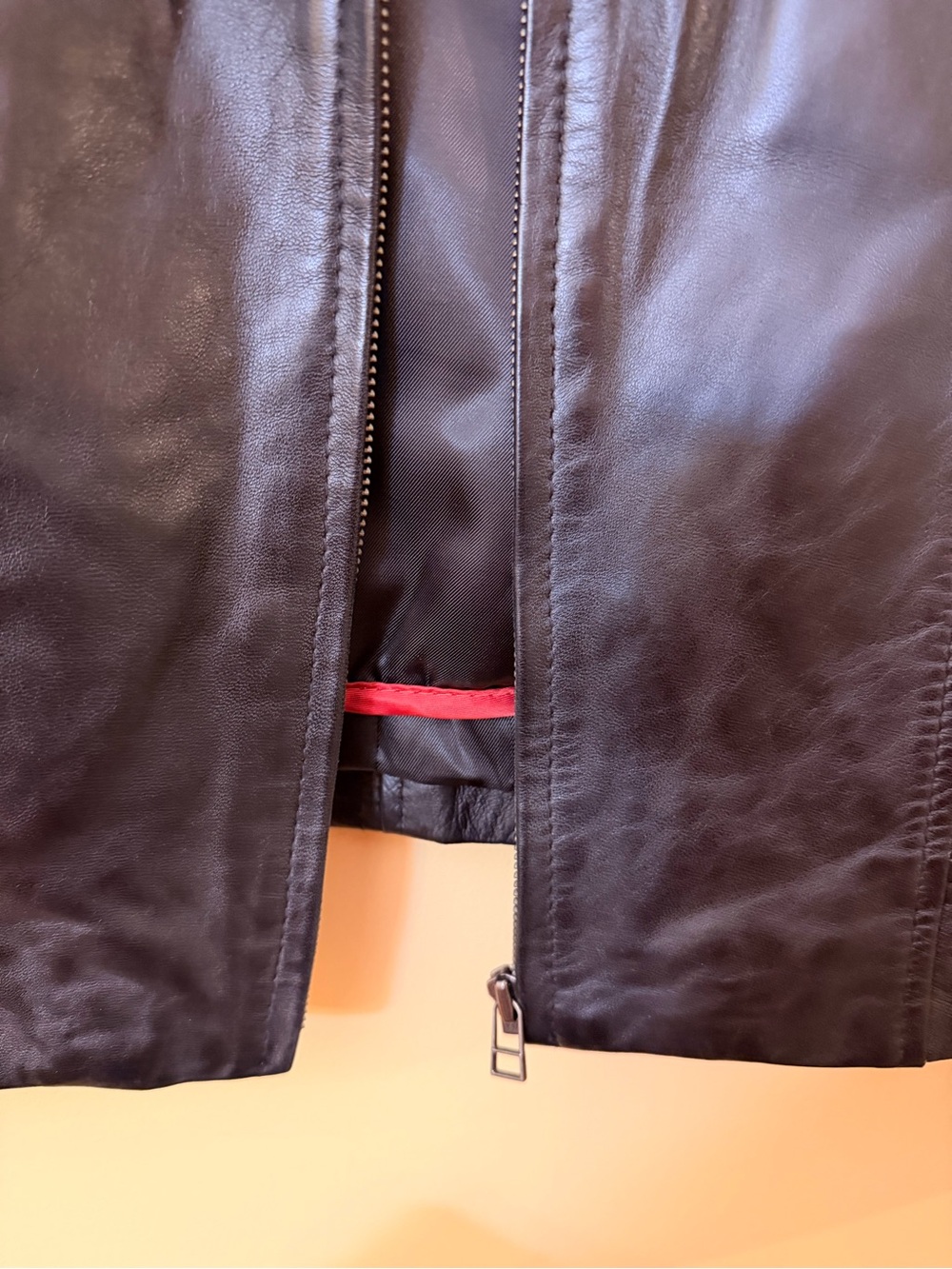 Danier Black Genuine Leather Jacket Moto Coat Detachable Thermal Liner Women M - Picture 8 of 8